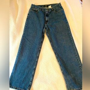 Classic Straight Leg Blue Jeans